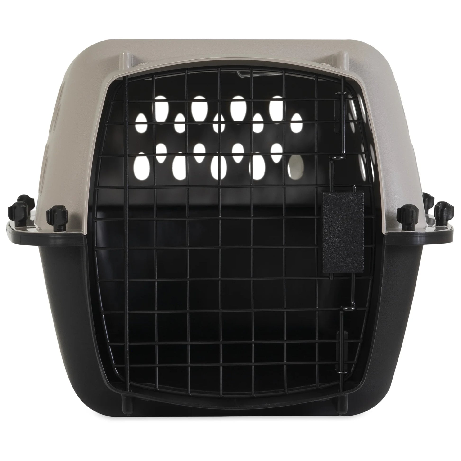 Pet Kennel Small 23" Dog Crate, Plastic Travel Pet Carrier for Pets up to 15 Lb, Grey