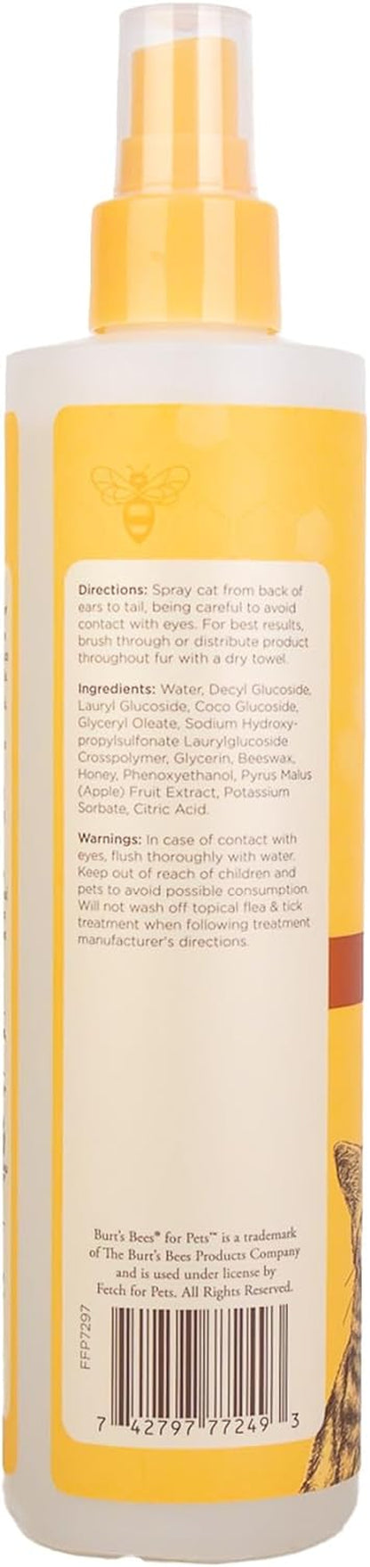 Cat Naturally Derived Waterless Shampoo with Shea Butter and Honey - Cat Waterless Shampoo Spray - Easy to Use Cat Dry Shampoo - Made in the USA, 10 Oz