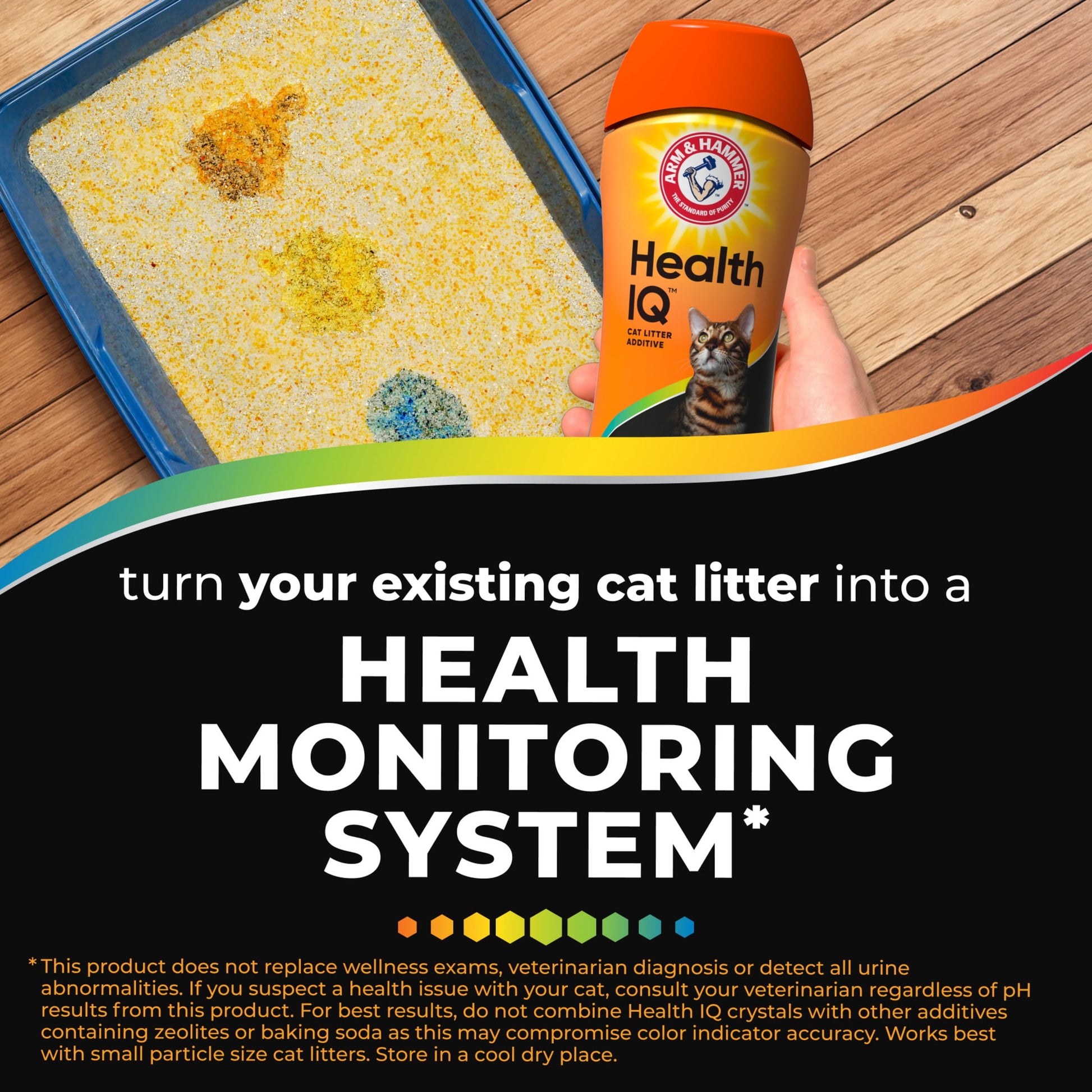 Health IQ Cat Litter Additive, with Color Changing Health Indicators, 6.5 Oz