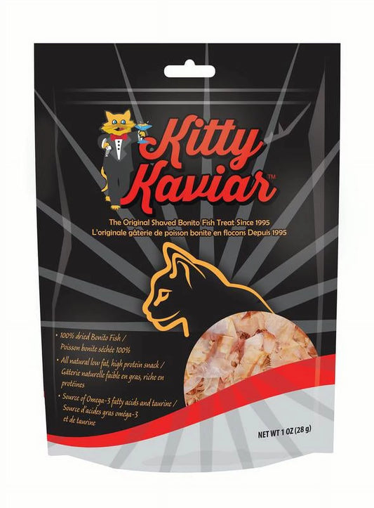 Kitty Kaviar 100% Natural Bonito Fish Cat Food Topper, 1 Oz.